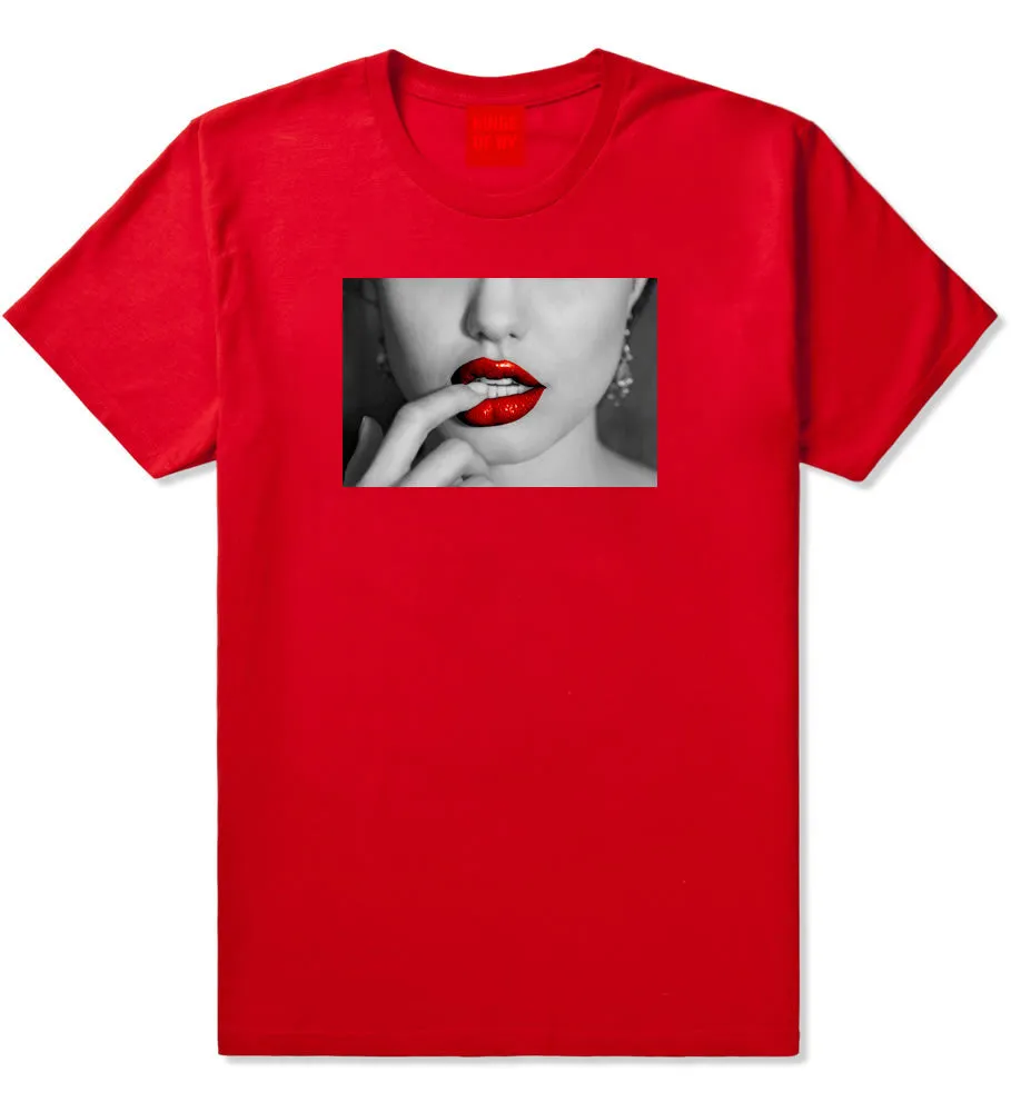 Angelina Red Lips Sexy T-Shirt