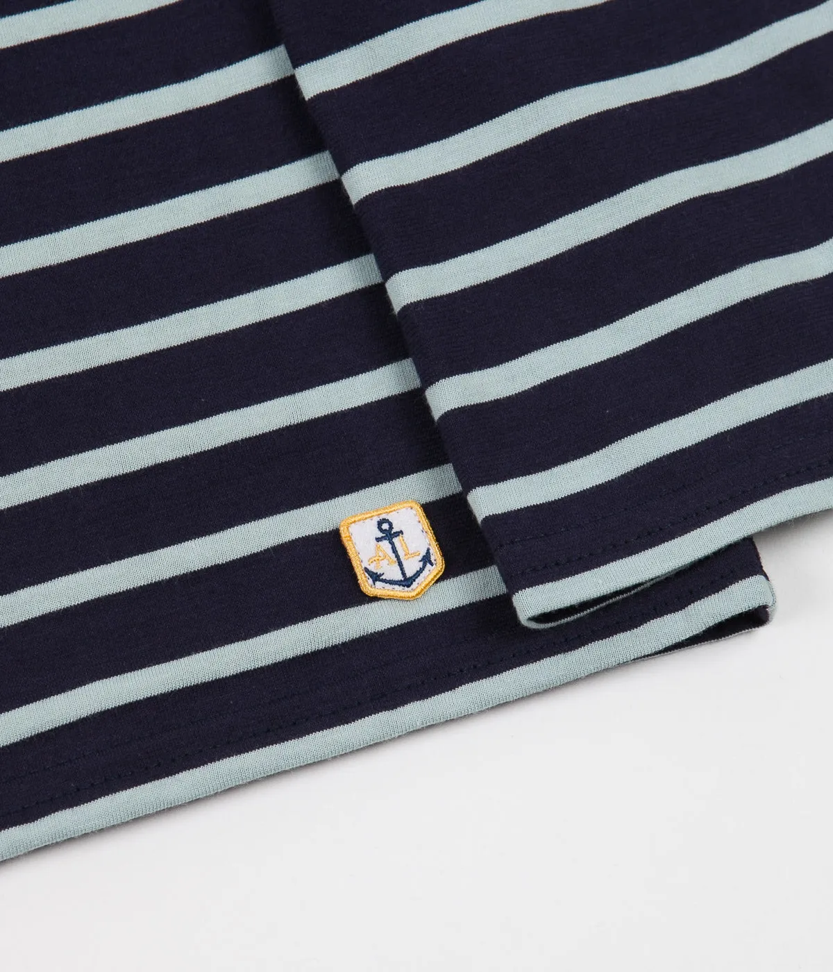 Armor Lux Breton Long Sleeve T-Shirt - Navy / Porpoise