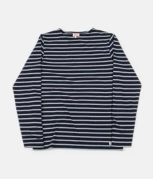 Armor Lux Breton Long Sleeve T-Shirt - Navy / Porpoise