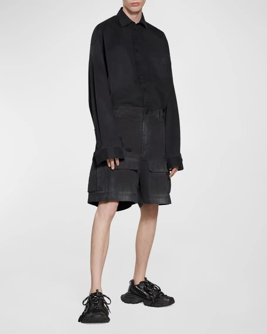 Balenciaga Men's Oversized Cargo Shorts