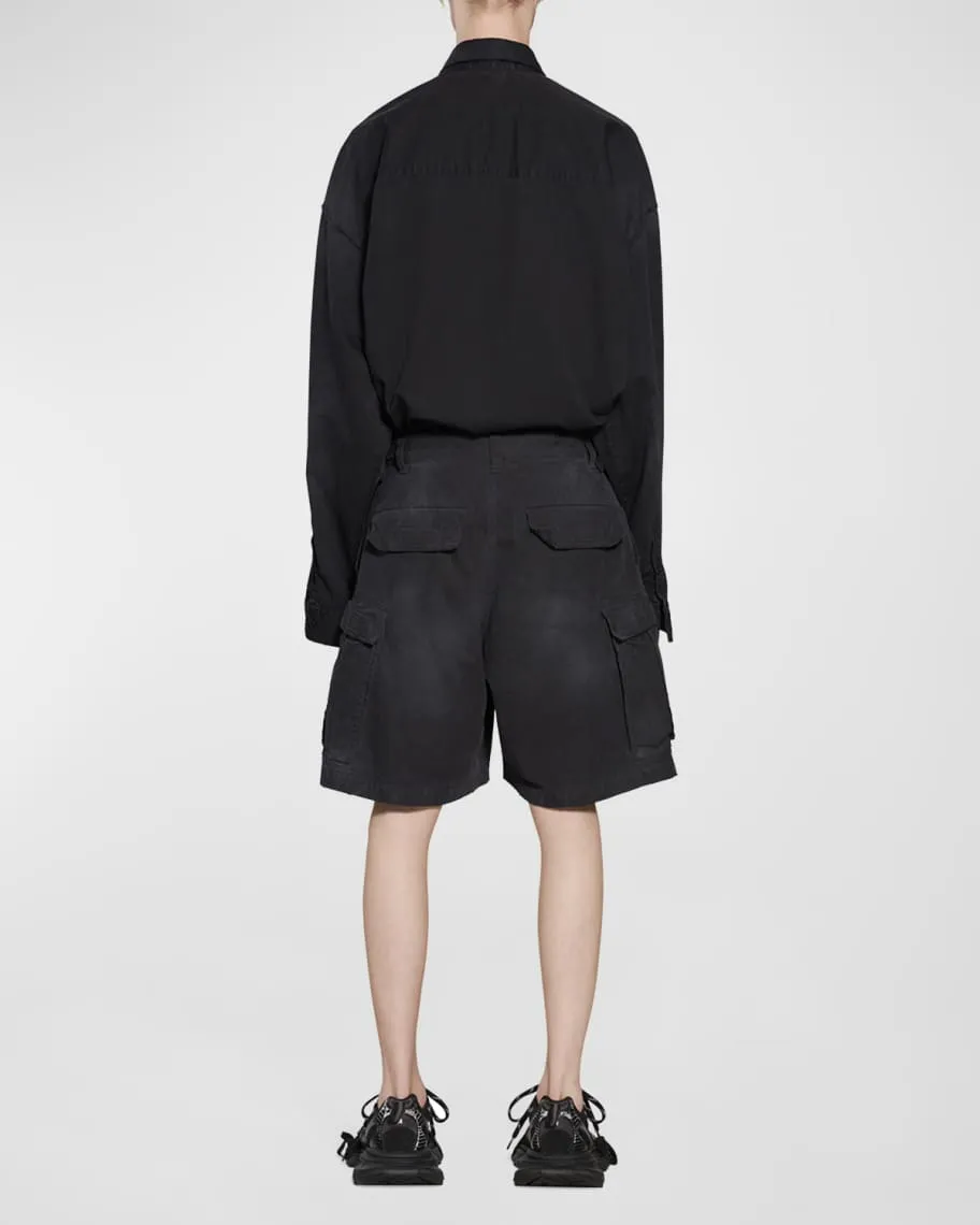 Balenciaga Men's Oversized Cargo Shorts