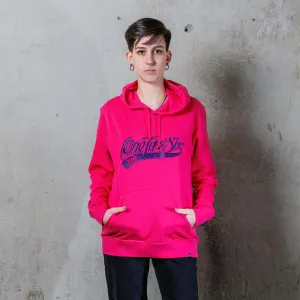 Baseball logo Spring/Fall Edition Hoodie (Raspberry/Fair Trade/Organic Cotton)