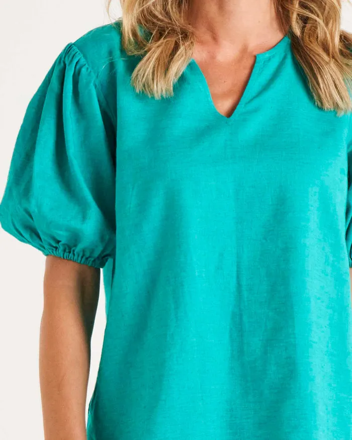 Betty Basics Alba Blouse Teal