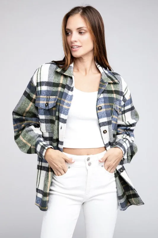 BiBi Textured Shirts With Big Checkered Point