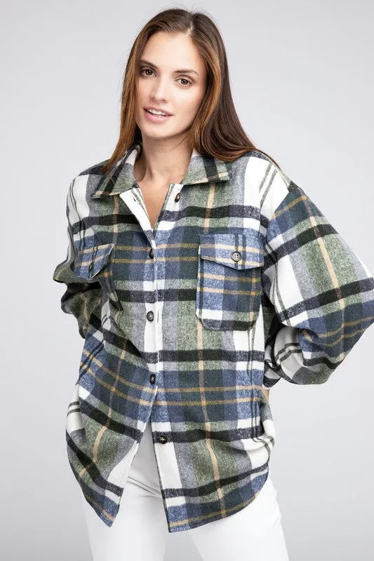 BiBi Textured Shirts With Big Checkered Point