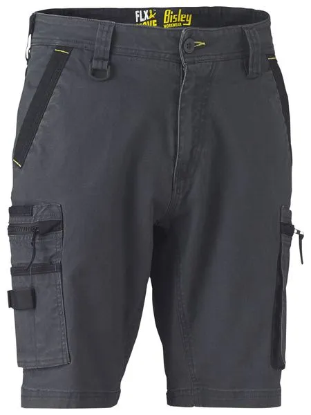 Bisley Flex & Stretch Utility Zip Cargo Short (BSHC1330)