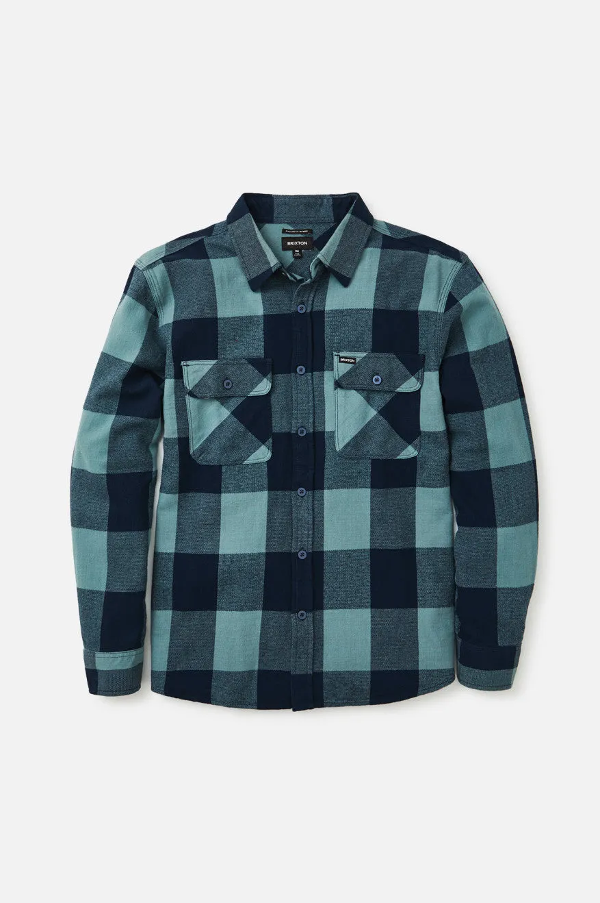 Bowery Lightweight L/S Flannel - Washed Navy/Ocean