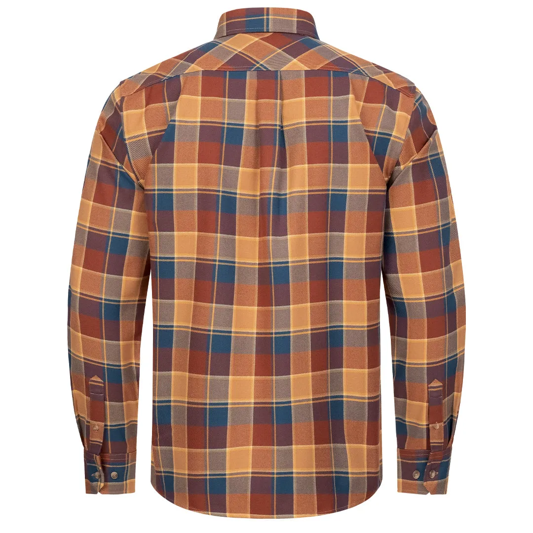 Charles Shirt - Brown/Blue Checked by Blaser