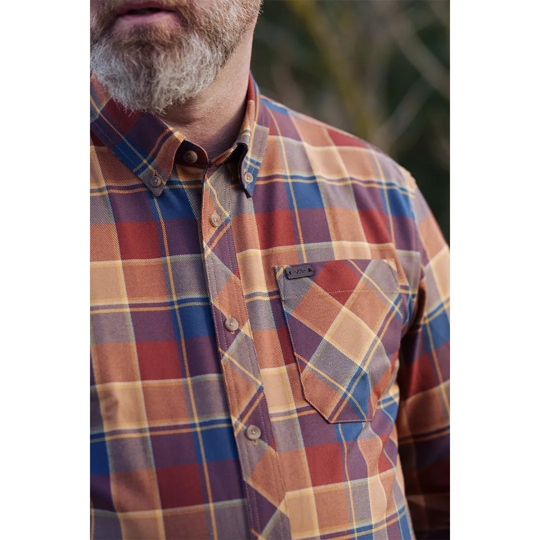 Charles Shirt - Brown/Blue Checked by Blaser