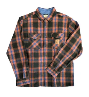 Coors x Brixton Colt Flannel - Black Brown