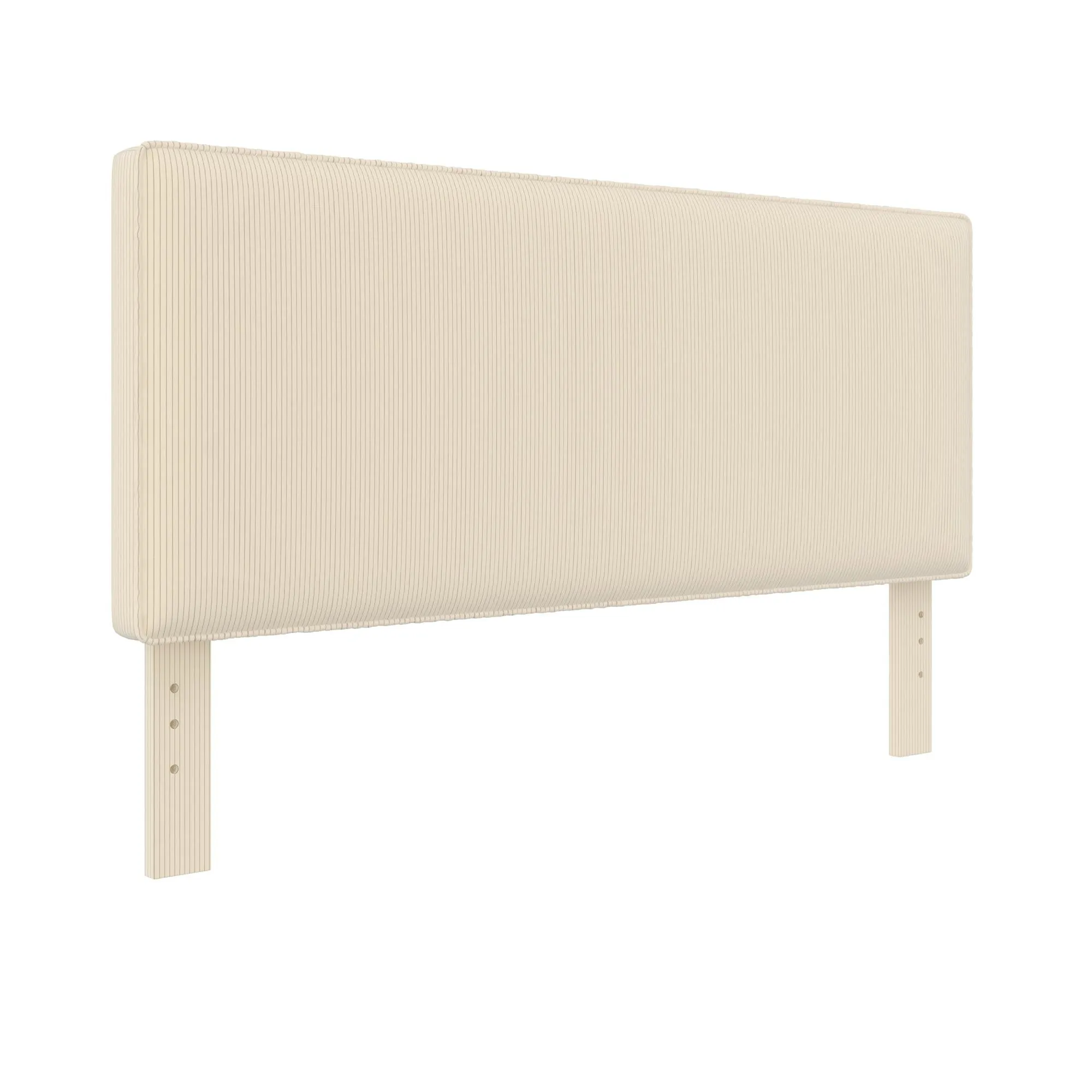 DHP Sloan Full/Queen Upholstered Headboard, Ivory Corduroy