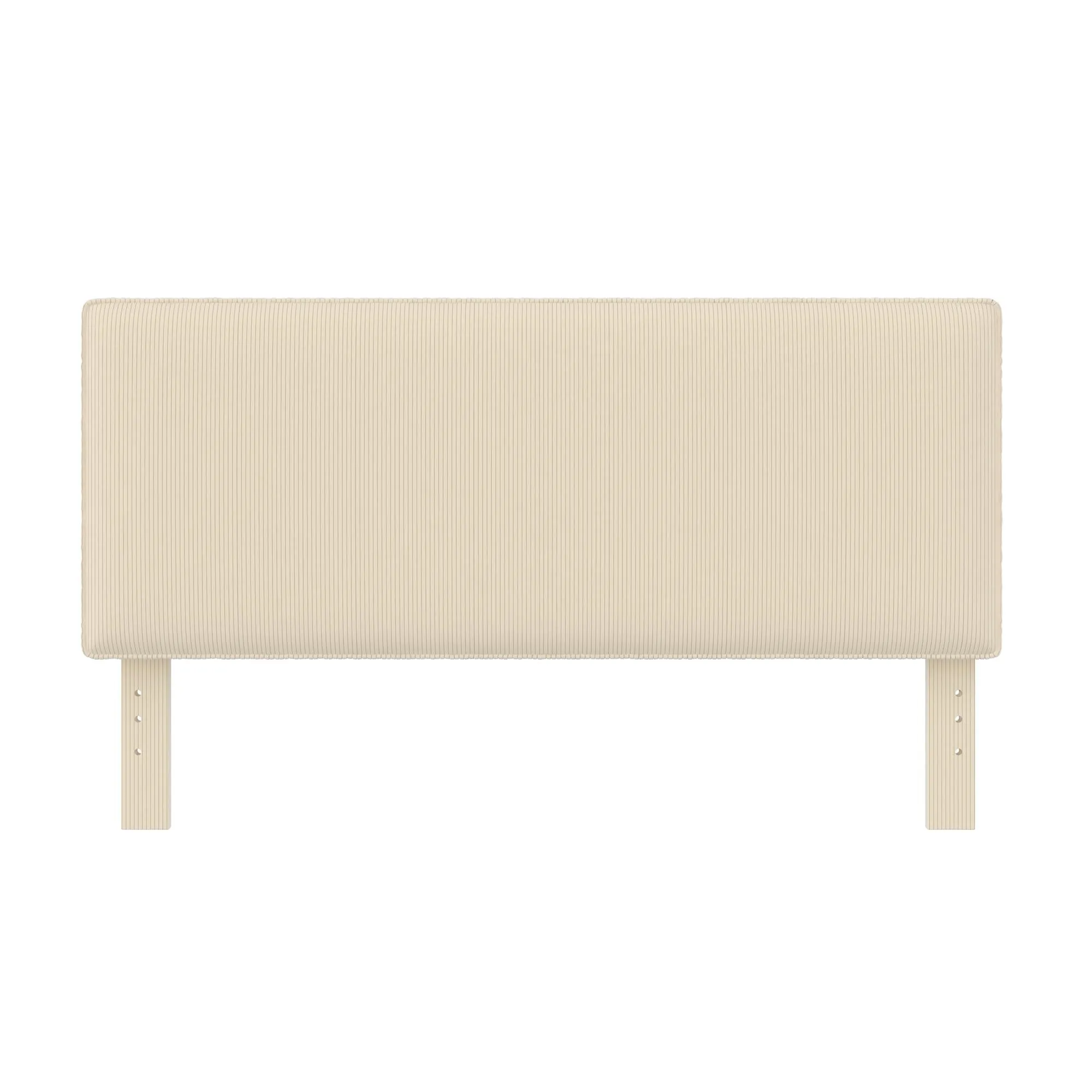 DHP Sloan Full/Queen Upholstered Headboard, Ivory Corduroy