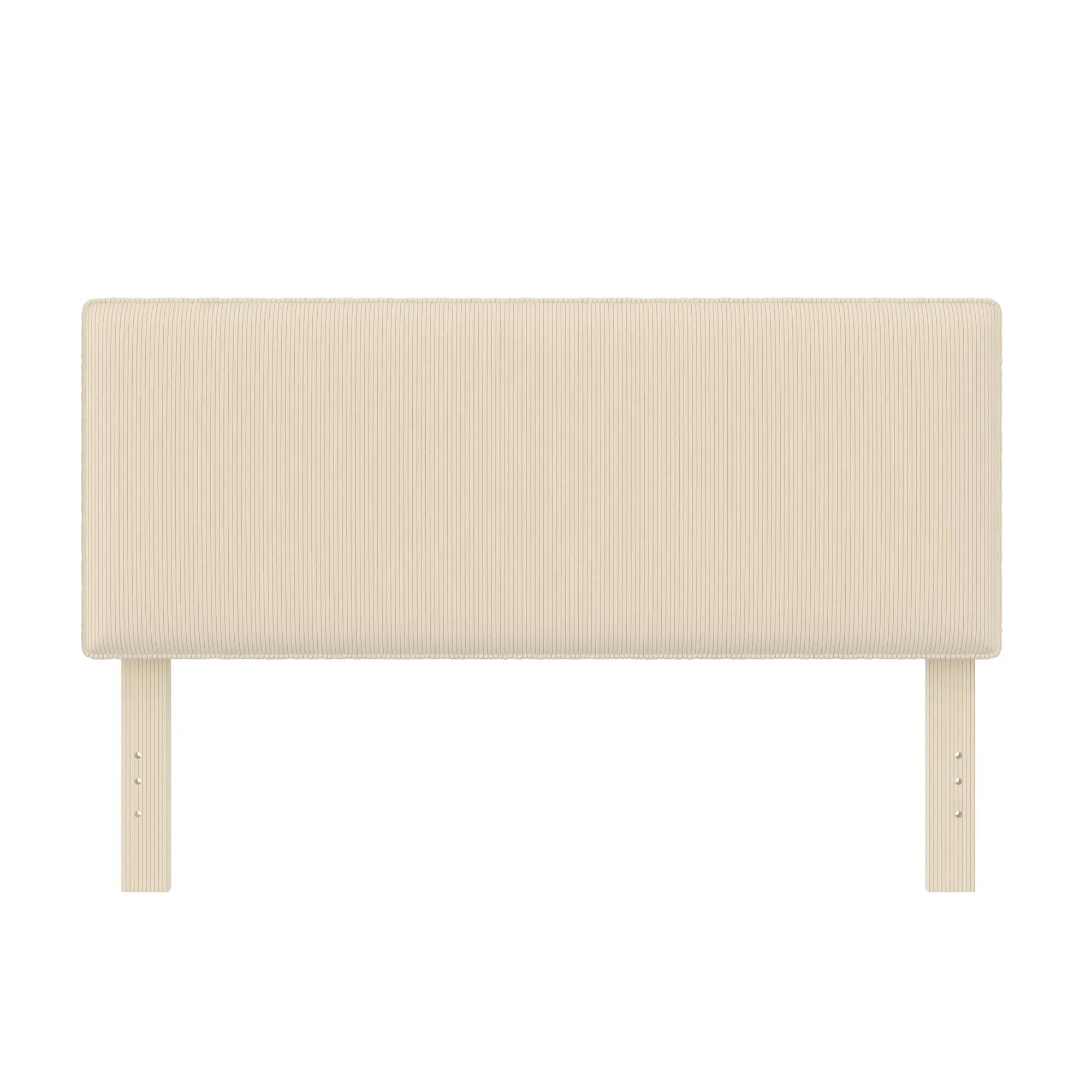 DHP Sloan Full/Queen Upholstered Headboard, Ivory Corduroy