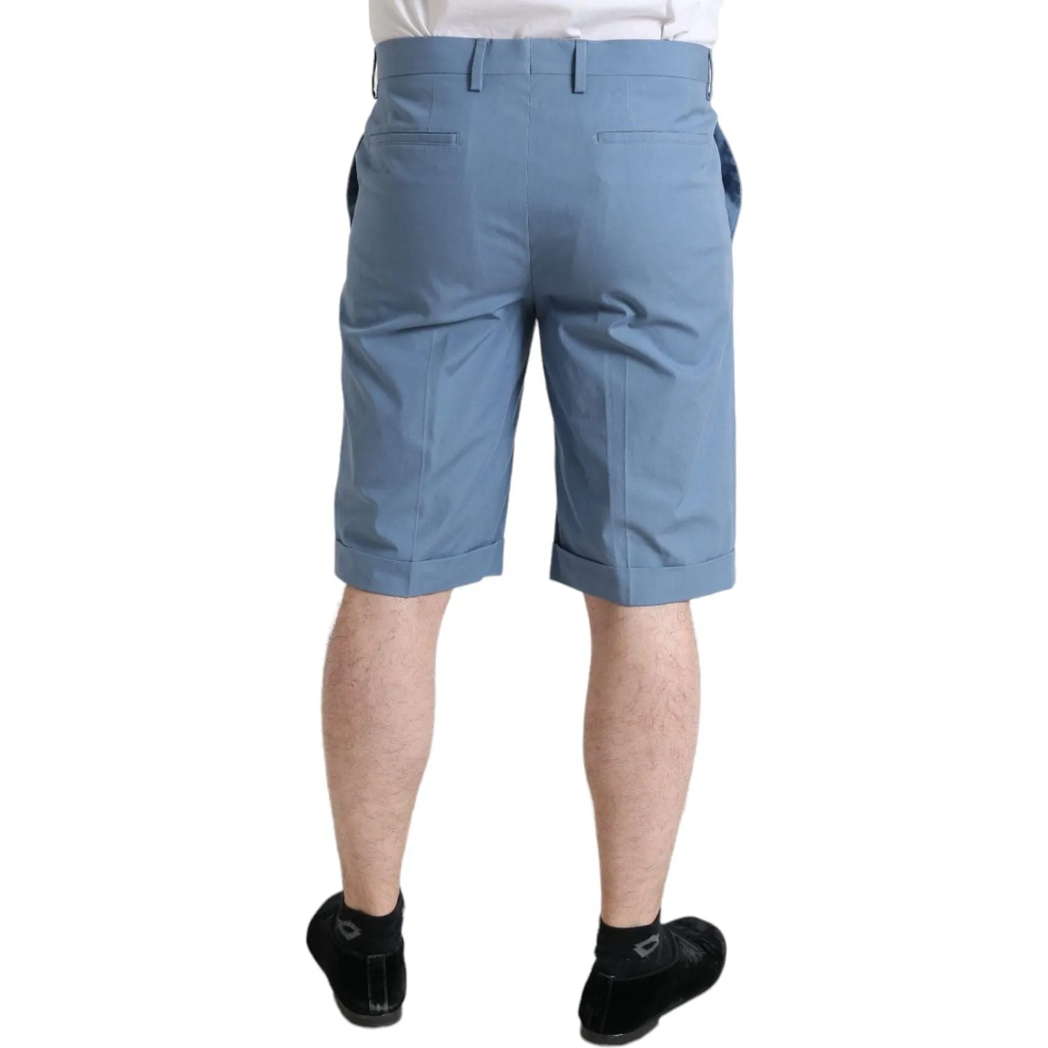 Dolce & Gabbana Sky Blue Cotton Bermuda Shorts