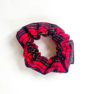 Flannel Scrunchie - Red Tartan