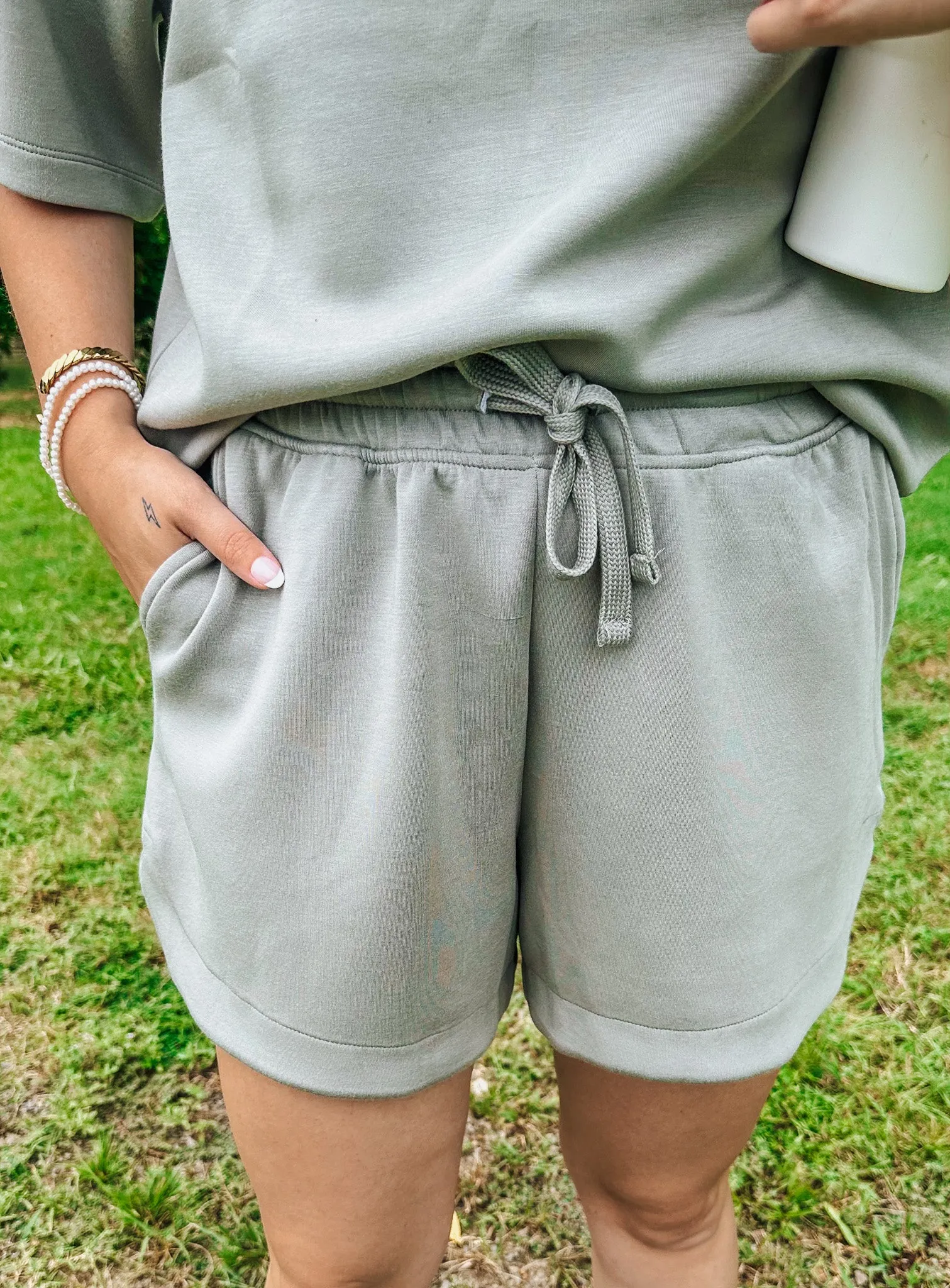 Grand Moment Dusty Sage Shorts