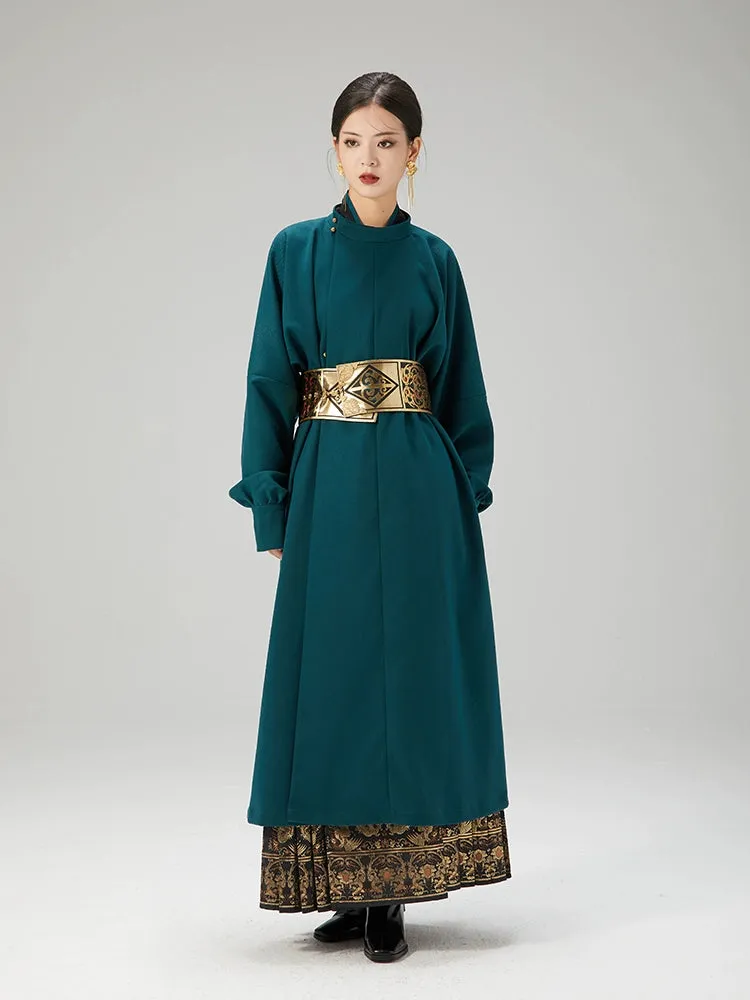 Hanfu Inspired New Chinese Style Women Trench Coat, Shenyao 神曜