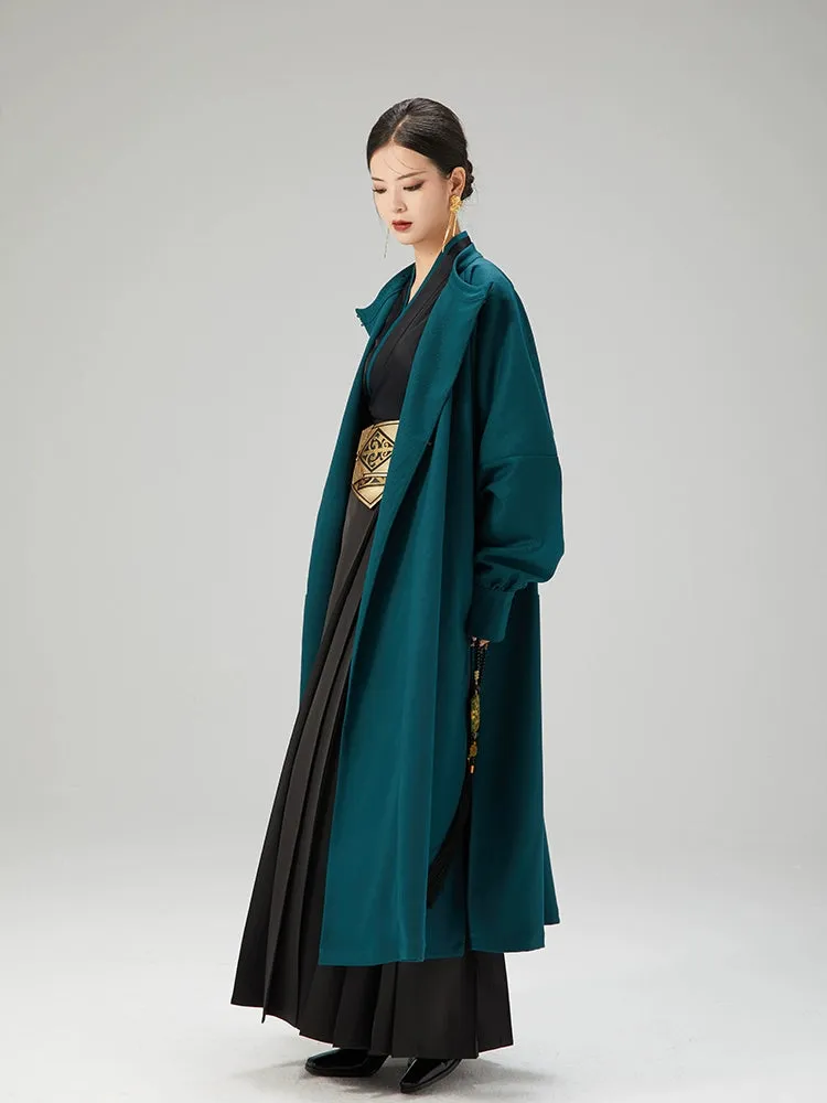 Hanfu Inspired New Chinese Style Women Trench Coat, Shenyao 神曜