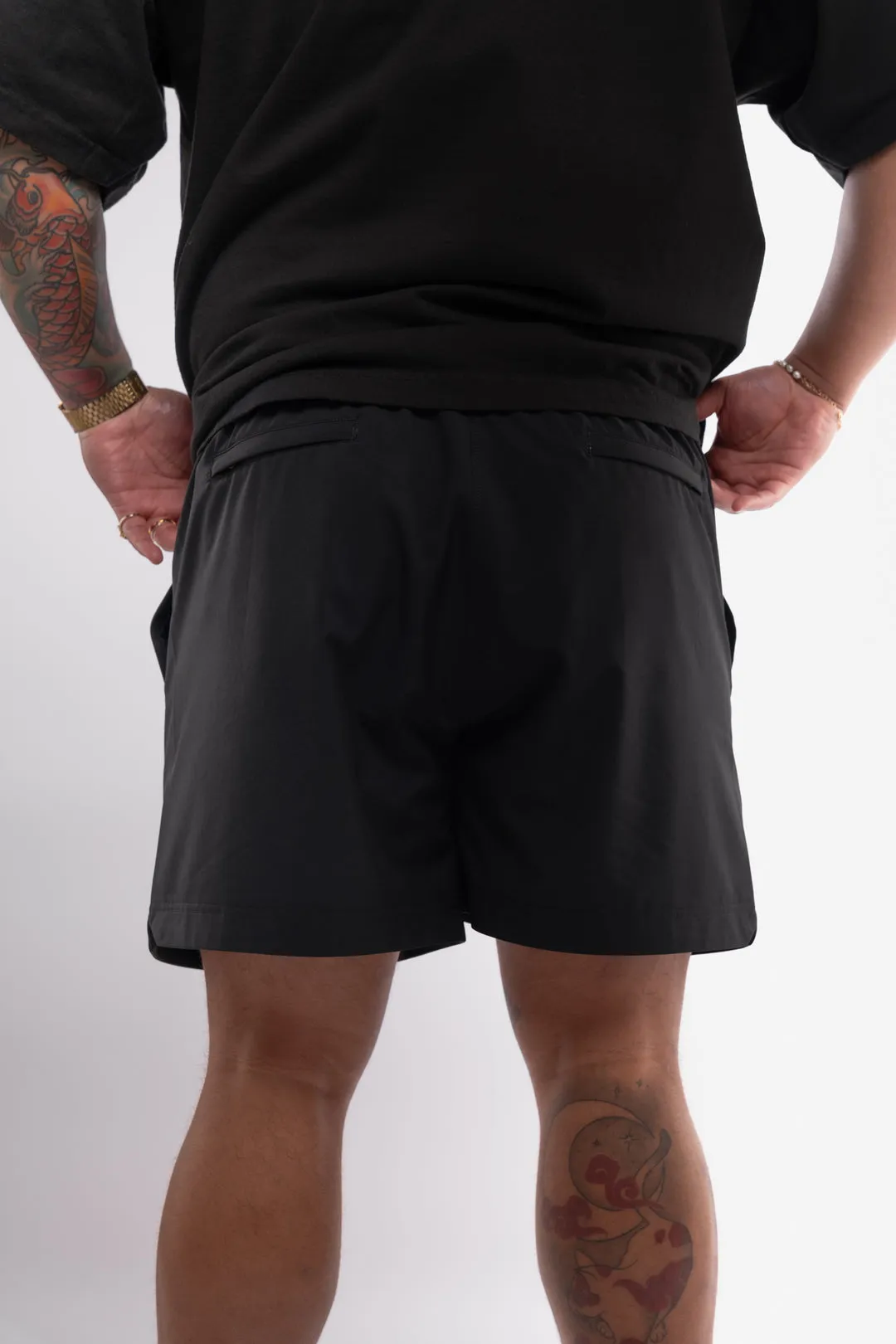 Kinda Fit Kinda Fat The Classic Premium 5.5" Training Shorts (Black)