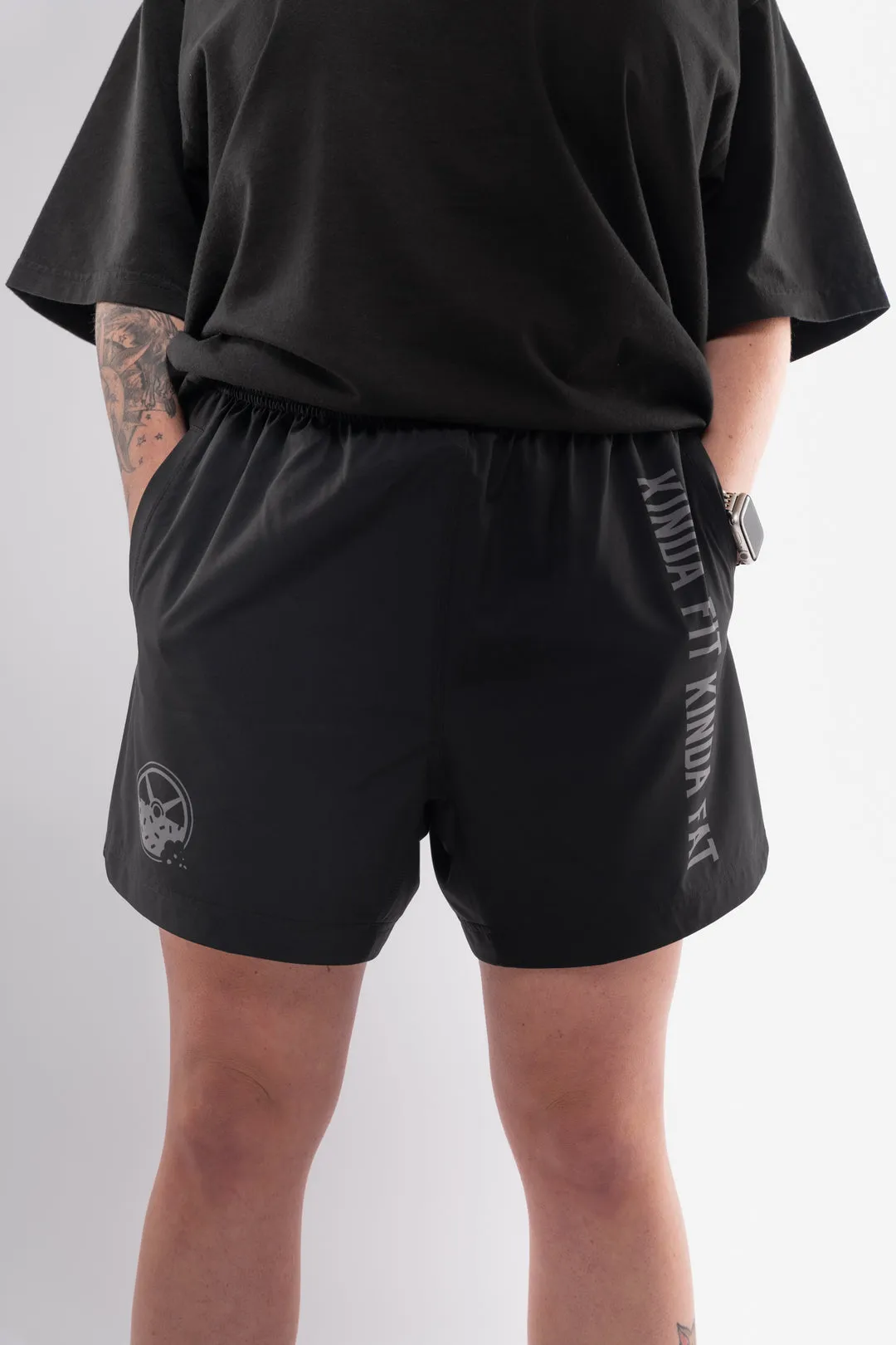 Kinda Fit Kinda Fat The Classic Premium 5.5" Training Shorts (Black)