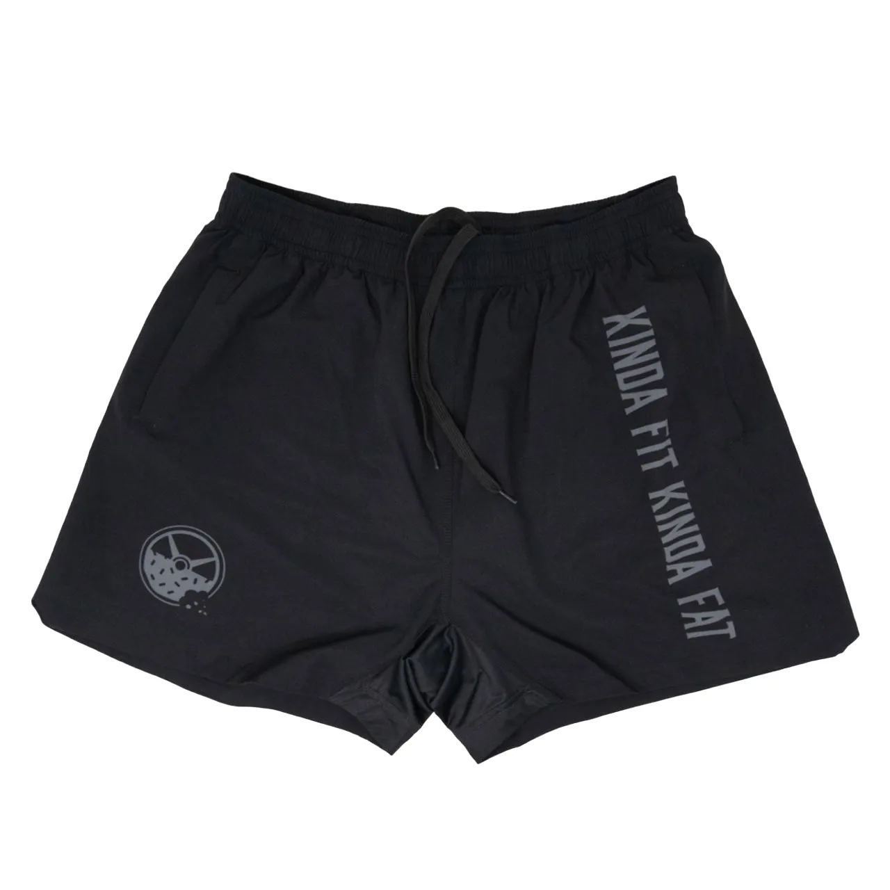 Kinda Fit Kinda Fat The Classic Premium 5.5" Training Shorts (Black)