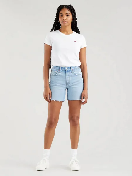 Levi's 501 Mid Thigh Short W/Raw Hem