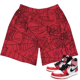 Retro 1 Spider-Verse Webs Shorts