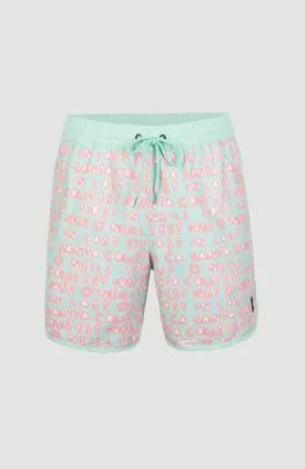 Scallop Neon 16'' Swim Shorts | Beach Glass Neon Lights