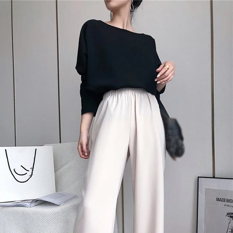 Solid Basic T Shirt For Women O Neck Long Sleeve Minimalist White T Shirts Female Spring Fashion Clothing