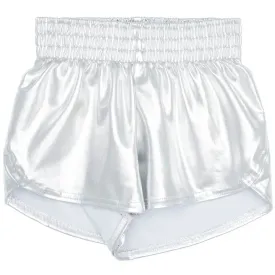 Steph Shorts Metallic- Silver