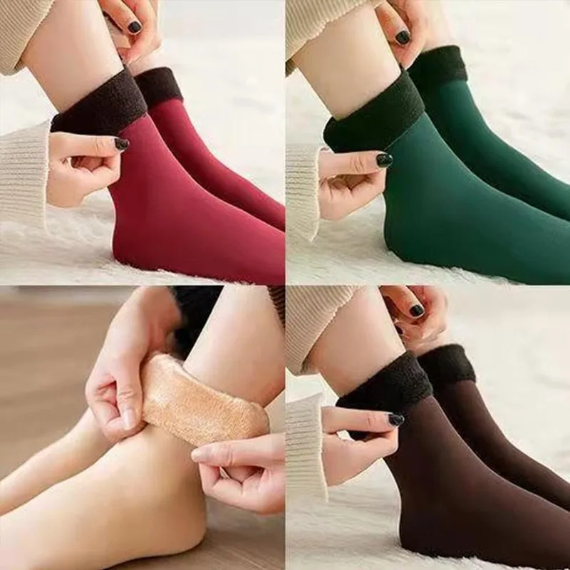 Thermal Touch Winter Warm Solid Thick Socks