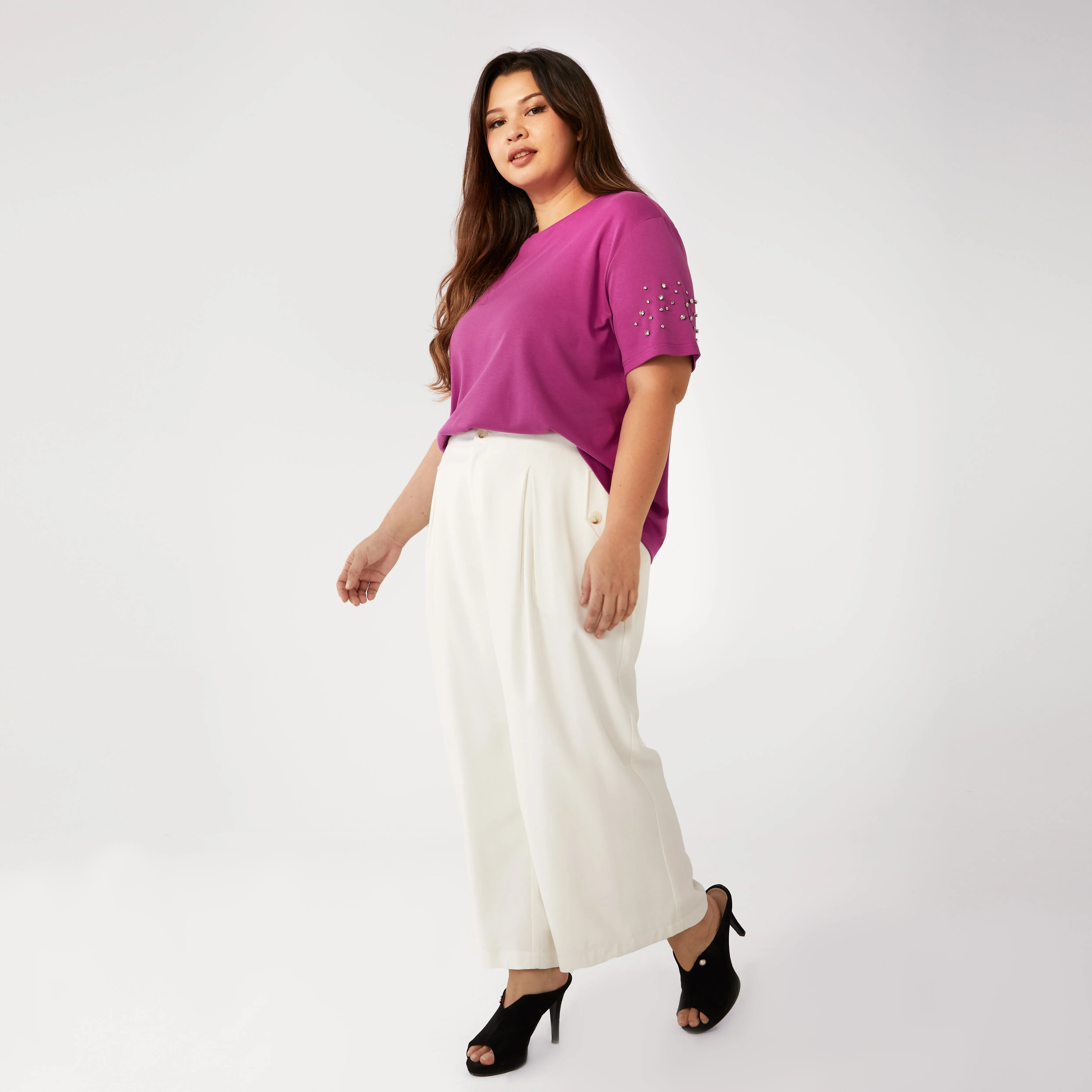 Wide Leg Ankle Pants